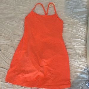 aerie neon orange workout dress